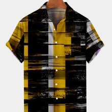 Summer High Quality Shirts Creative Striped 3D Printed T Shirt Men