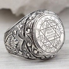 Good Luck Amulet Religious Personality Ring Men’s Jewelry