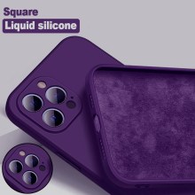 ZBK Official Square Liquid Silicone Phone Case For iPhone