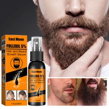 Original 30ML Minoxidil Spray with Biotin Beard Growth Serum Treatment for Stronger Thicker Longer Hair for Men and Women