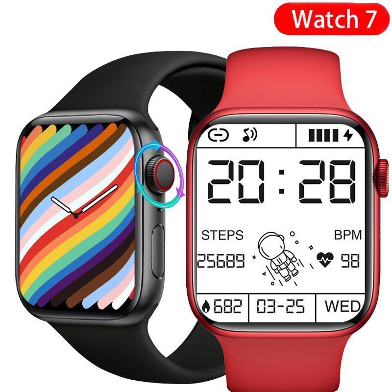 T900 Pro Max Smart Watch Series 7 with Two Buttons Men Women DIY Watch Face Bluetooth Call Waterproof Sport IWO 14 Smartwatch