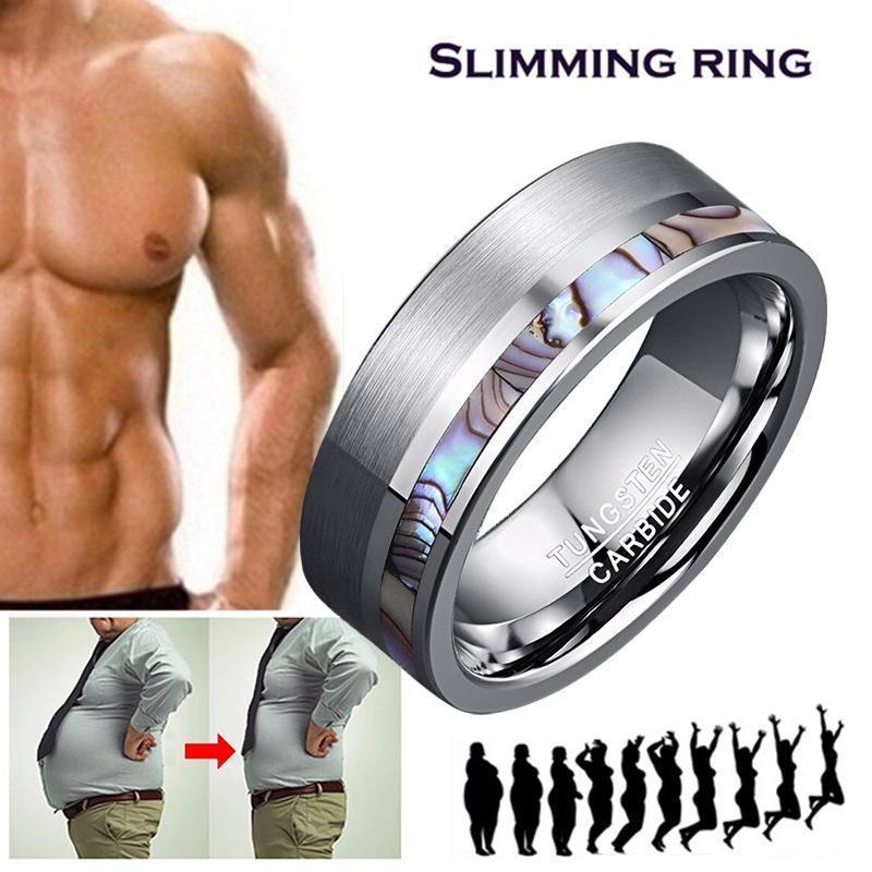 stainless steel Ring Weight Loss Fat Burning Ring Slimming Thin Massager Anti-Cellulite