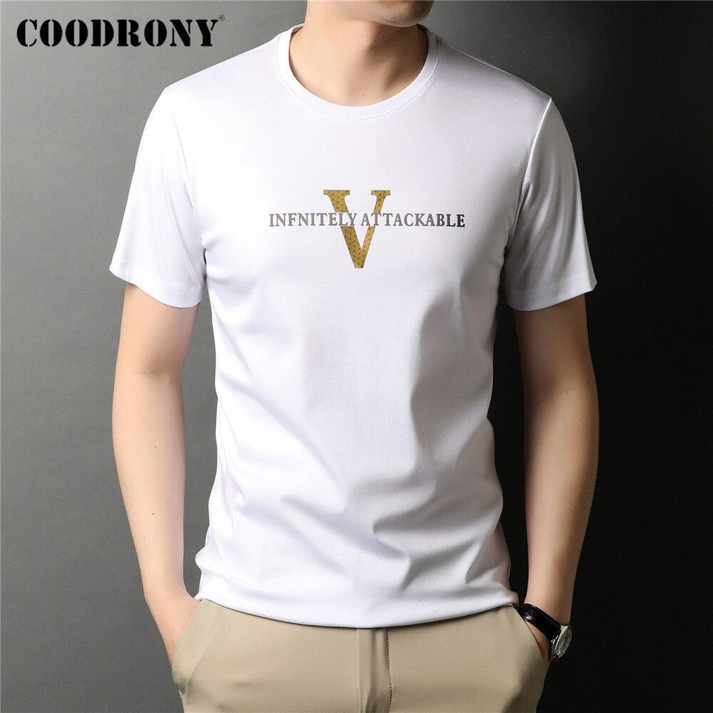 COODRONY Brand Pure Cotton O-Neck T Shirts Men Clothing Summer New Arrival Fashion Casual High Quality Short Sleeve Tops Z5118S