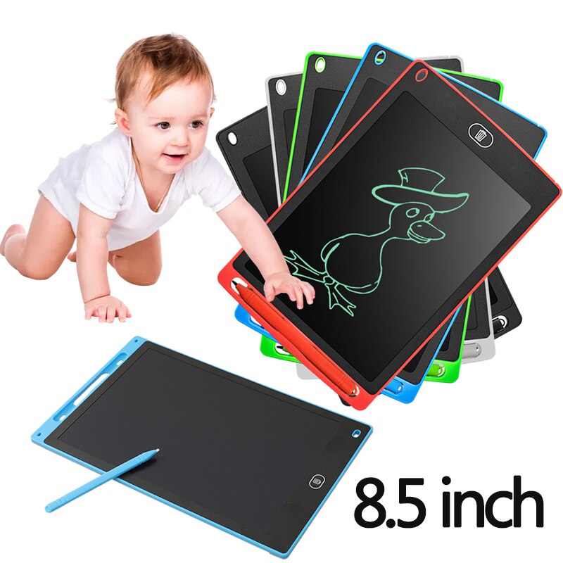 8.5inch Writing Tablet Drawing Board Children’s Graffiti Sketchpad Toys Lcd Handwriting Blackboard Drawing Board Montessori Toys