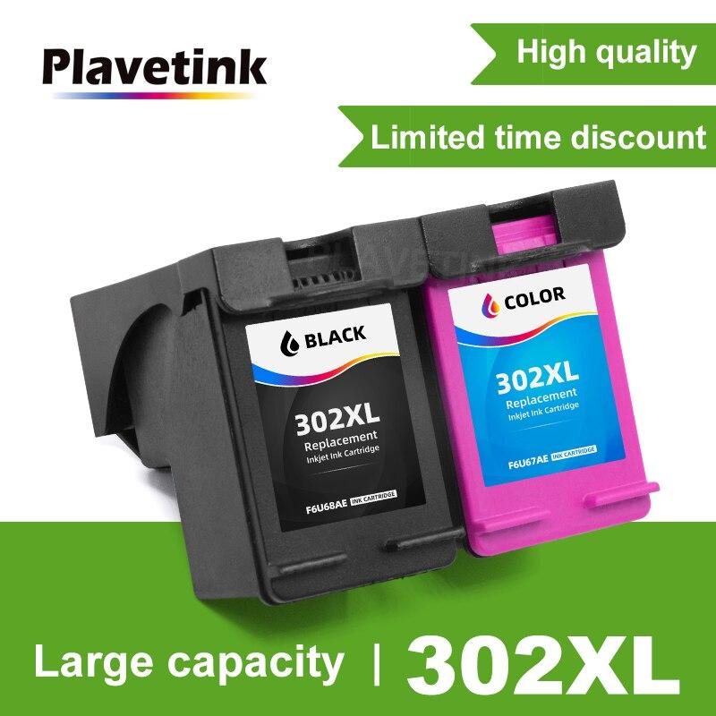 Plavetink 302 Ink Cartridge Remanufactured For HP 302 302XL DeskJet 1110 2130 for HP302XL Envy 4520 NS45 Officejet 3630 3639