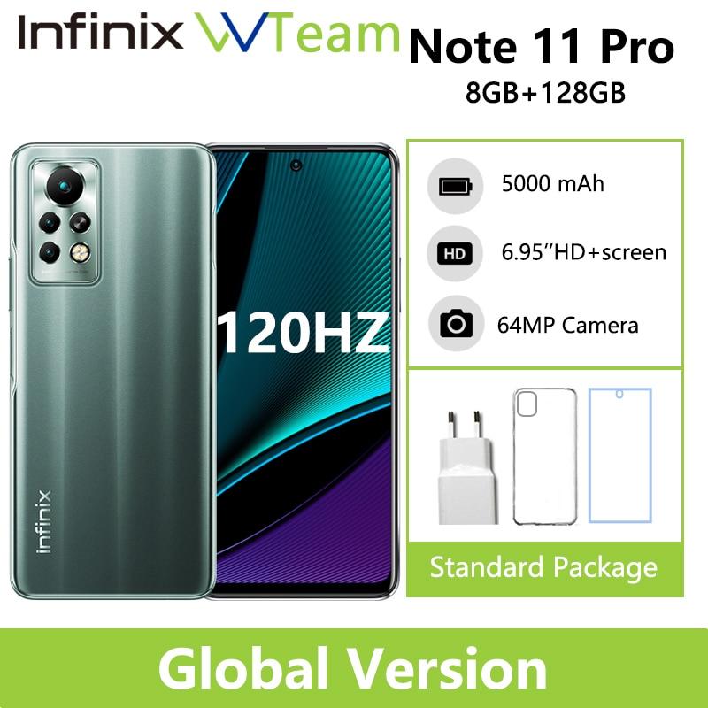 Infinix Note 11Pro Mobile Phone 8GB 128GB 6.95” Display Smartphone 120Hz Refresh Rate 64MP Camera 33W Super Charge 5000 Battery