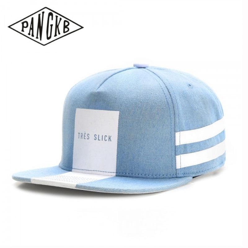 Original Top Quality PANGKB Brand TRÈS SLICK CAP light blue truck driver cap black snapback hat for men women adult outdoor casual sun baseball cap