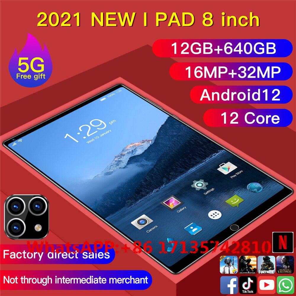 New 8 Inch Ten Core 8GB 128GB Arge WiFi Tablet Notebook Android 12 PC Dual SIM Dual Camera Bluetooth 4G Call Phone Teclast