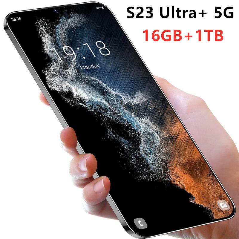 Global Version S23 Ultra 5G Smartphone 16GB 1TB 6.8 inch Cellular 6800mAh Phone 5G Network 50MP Unlocked Dual SIM Phone