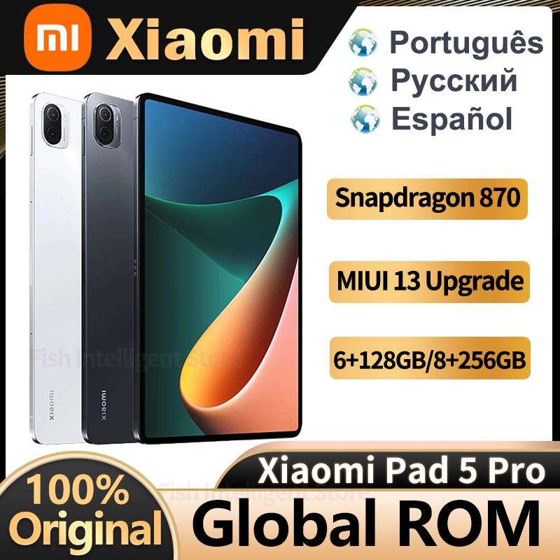 Global ROM Xiaomi Mi Pad 5 Pro 11Inch 2.5K LCD 120Hz Screen Snapdragon 870 6G/8G RAM 128G/256G ROM 8600mAh WIFI6 Mi Tablet 5 Pro