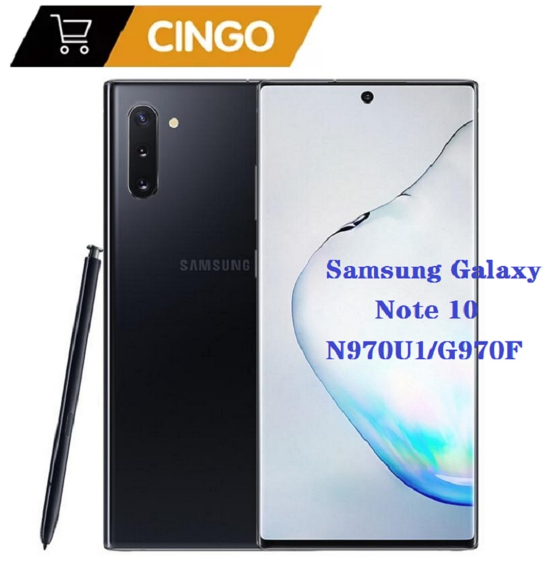 Original Unlocked Samsung Galaxy Note 10 6.3″ N970U1 N970F 8GB RAM 256GB Snapdragon 855 Octa-core Original smart phone NFC