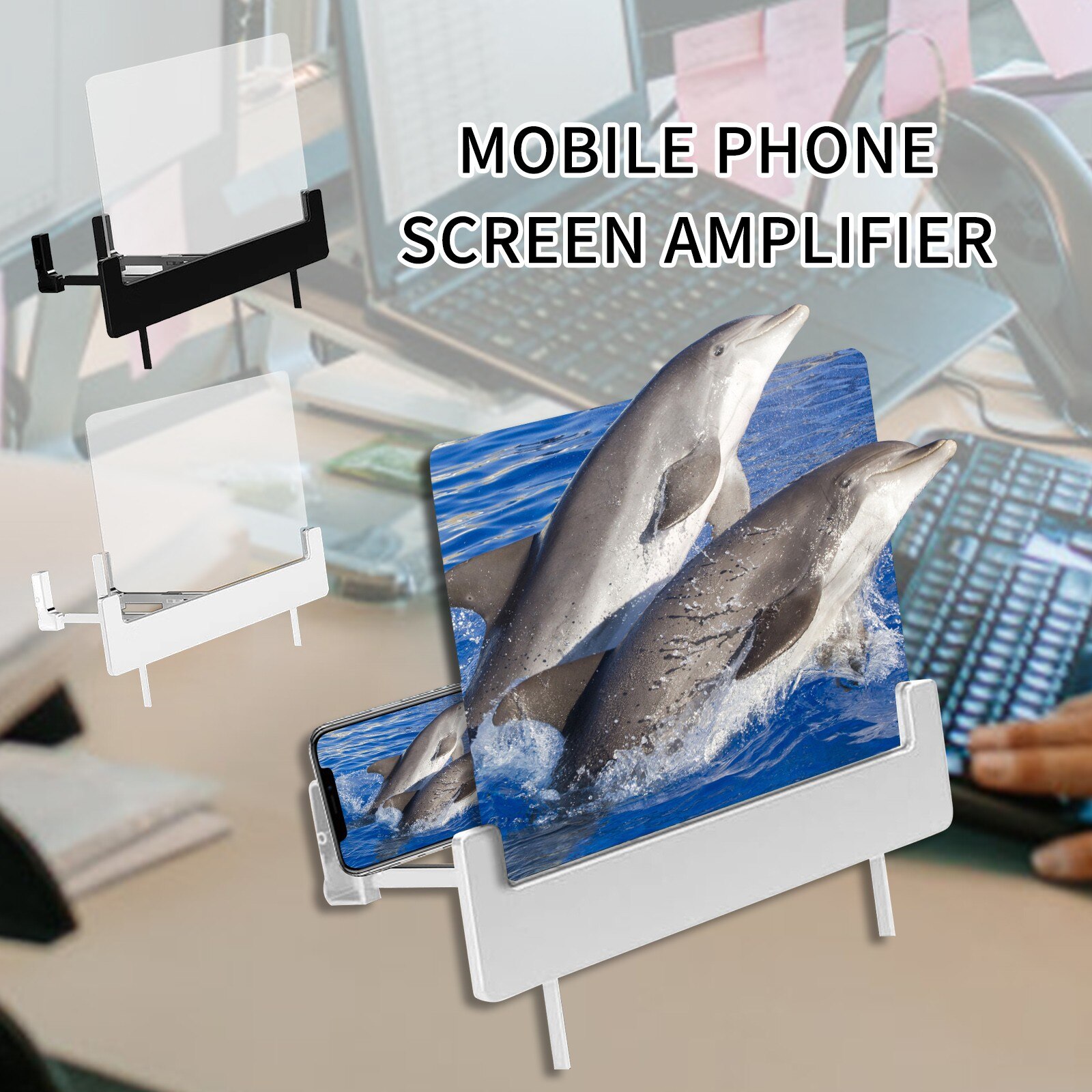 10 Inch Mobile Phone Screen Magnifier Bracket 3d Telephone Screen Amplifier Projector Magnifying Enlarger Desktop Holder Stand